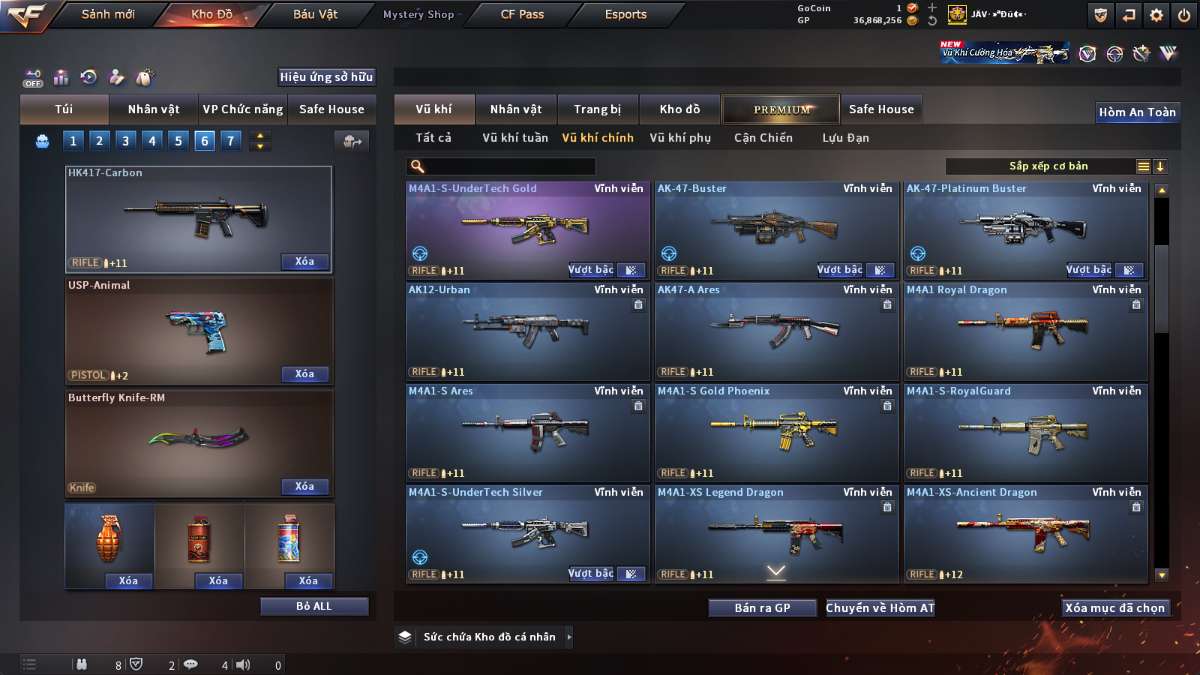 shop acc cf uy tin gia re